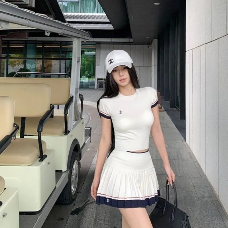بدلة صيفية كورية من قطعتين، بد - مراجعة Golf Equipment Women وسعره