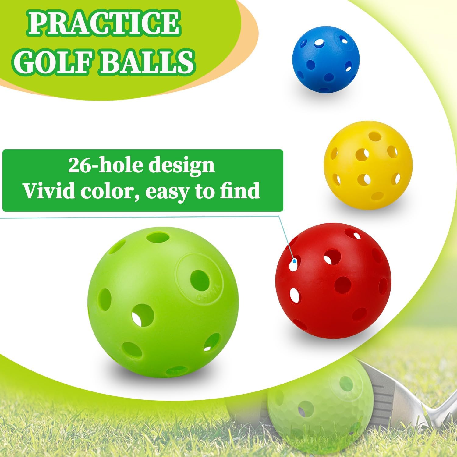 24 قطعة 42 مللي متر لون تدفق ا - مراجعة Golf Ball Premium وسعره