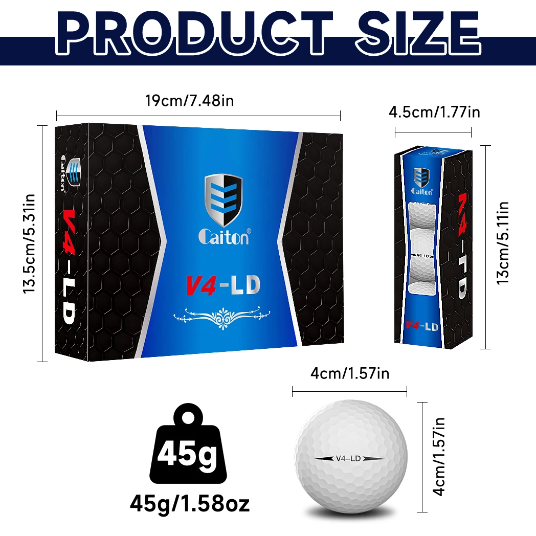 كرات الجولف Caiton 12/6/3 Pcs  - مراجعة Golf Ball Premium وسعره